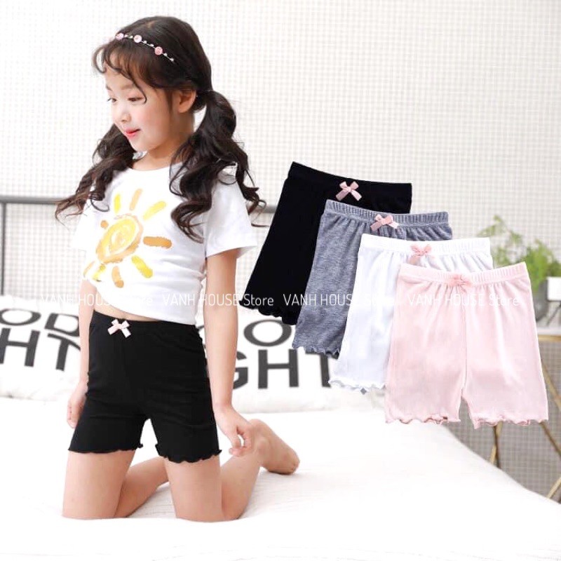 Quần legging thun mềm cho giãn cho bé đủ 4 màu xinh xắn bé gái