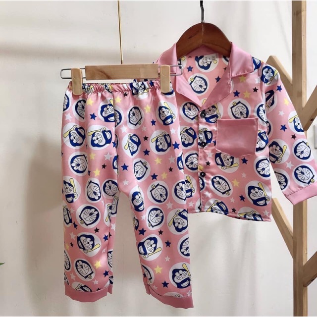 Pijama lụa đẹp hàng cao cấp cho bé