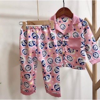 Pijama lụa đẹp hàng cao cấp cho bé