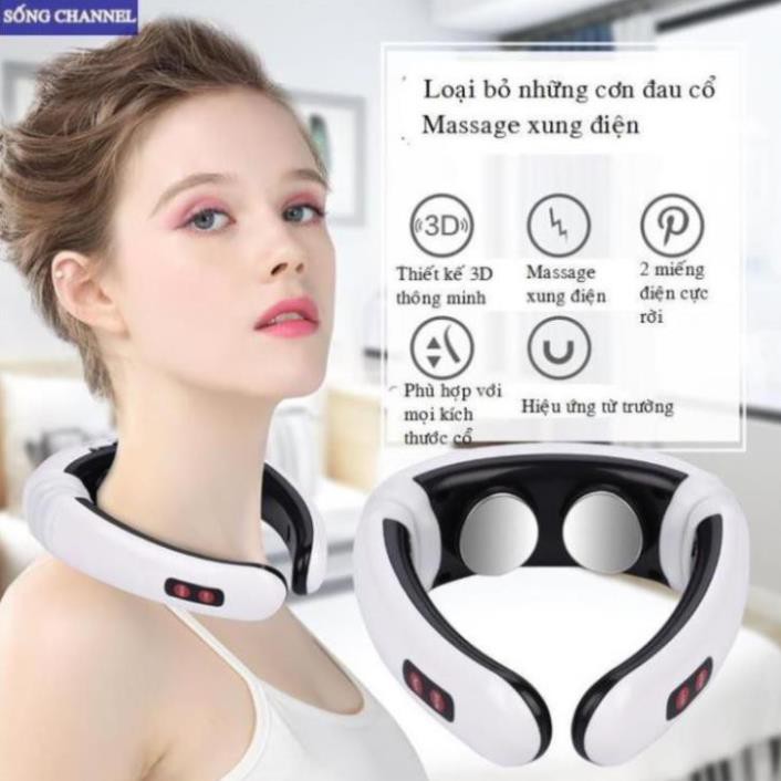 Đai massager cổ 3D - Đai massage cổ vai gáy