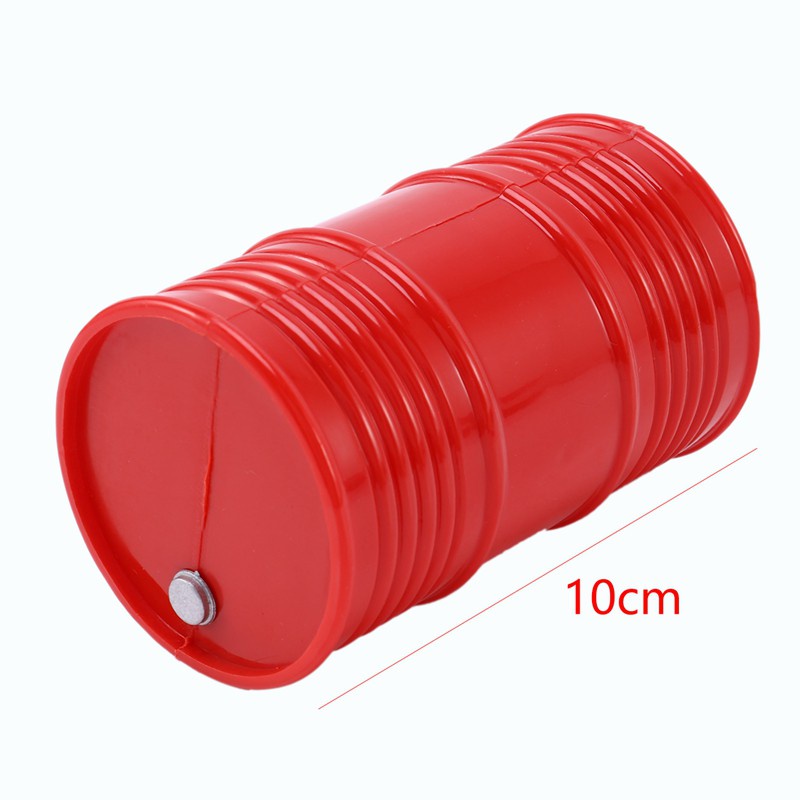 1:10 Rc Crawler Accessories Oil Drum Fuel Tank Container For Axial Scx10 6.12(Red)