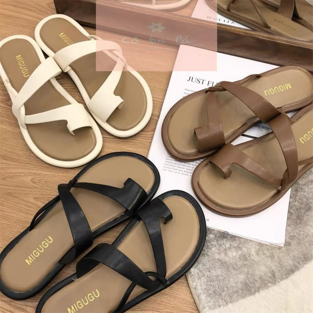 DÉP BỆT COBALA SHOES - DÉP ĐẾ BẰNG QUAI ZICK ZẮK PHONG CÁCH THỜI TRANG NỮ XỎ NGÓN HIỆN ĐẠI D23052900