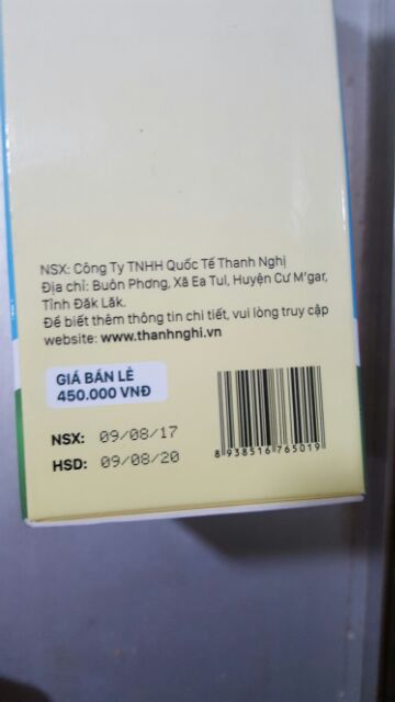 BỘ 2 CHAI CAI THUỐC LÁ THUỐC LÀO THANH NGHỊ