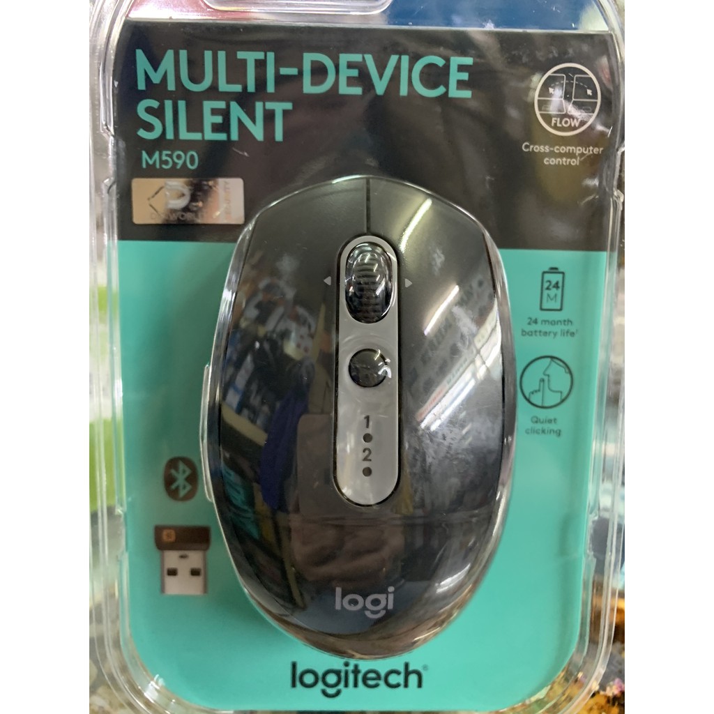 [Mã 159ELSALE hoàn 7% đơn 300K] Chuột máy tính Logitech M590 (Đen)