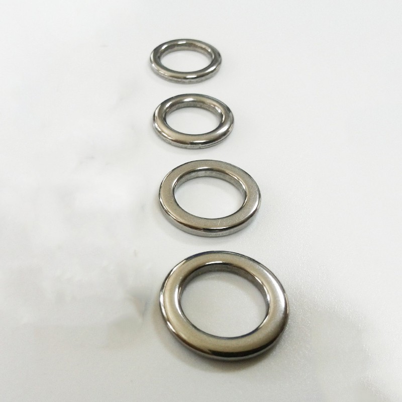 Solid ring jigging fishing accessories the best 304 stainless steel very large test