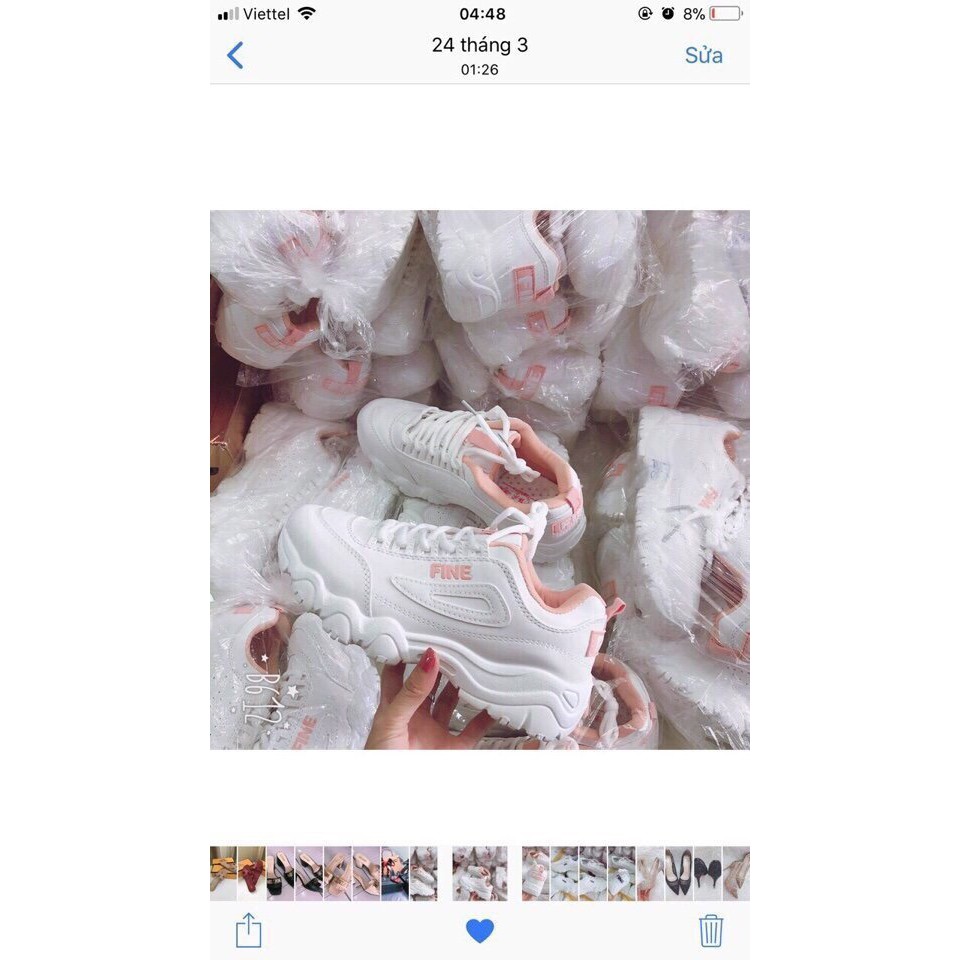 Giày thể thao fine chất đẹp đế cao êm chân mã A58 | BigBuy360 - bigbuy360.vn