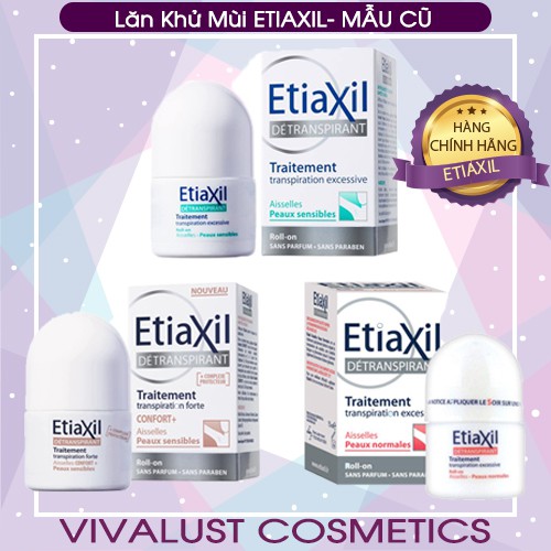 Lăn Khử Mùi ETIAXIL 15ml - Ngăn Hôi Nách, Ngăn Mồ Hôi Hiệu Quả (Mẫu Cũ)