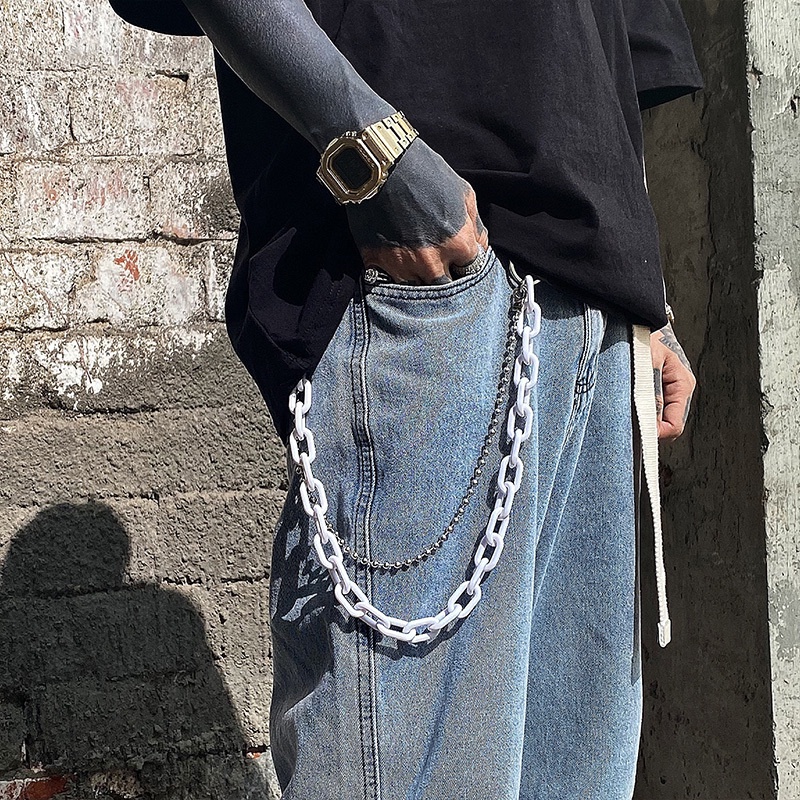 Dây Xích Nhựa Resin Đeo Quần Phong Cách hip hop Thời Trang Cho Nam Và Nữ