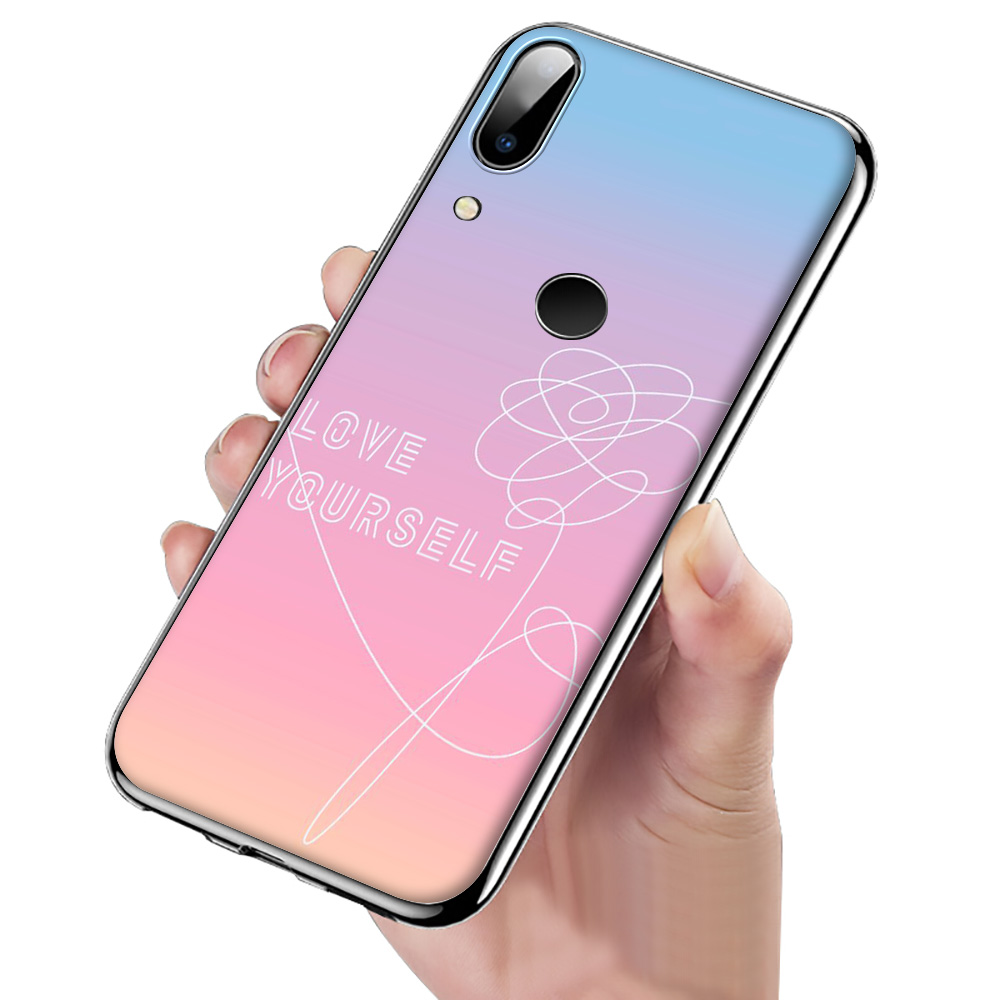 Ốp Điện Thoại Trong Suốt In Hình Bts Love Yourself Cho Redmi K20 Note 5 6 7 8 8t 9 Pro Max C24