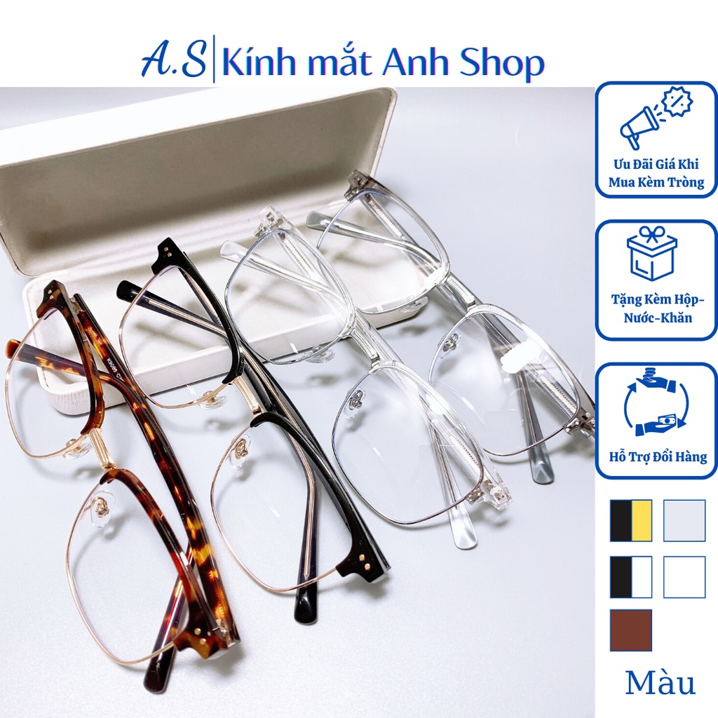 Gọng kính nam nữ chất liệu kim loại bền cứng cáp 9083