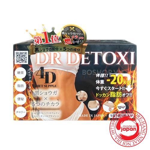 Viên giảm cân nhật bản- Giảm cân thải độc Dr Detoxi 4D Nhật Bản