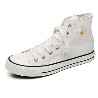 Giày Cv Hoa Cúc Học Sinh Size 35-44 2 Màu Đen Trắng