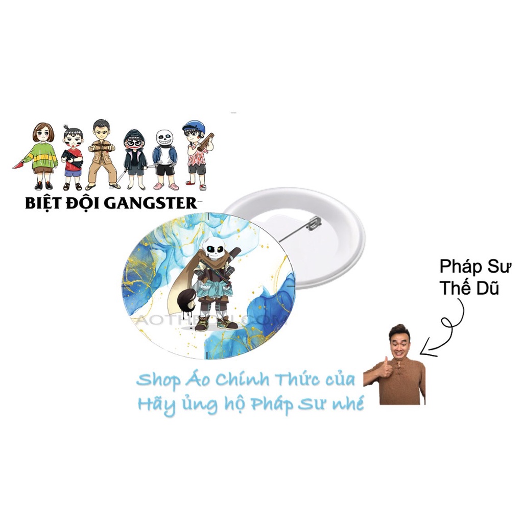 Huy hiệu BIỆT ĐỘI GANGSTER đầy đủ nhân vật - Pháp Sư Gangster - Shop Áo Thế Dũ chính thức