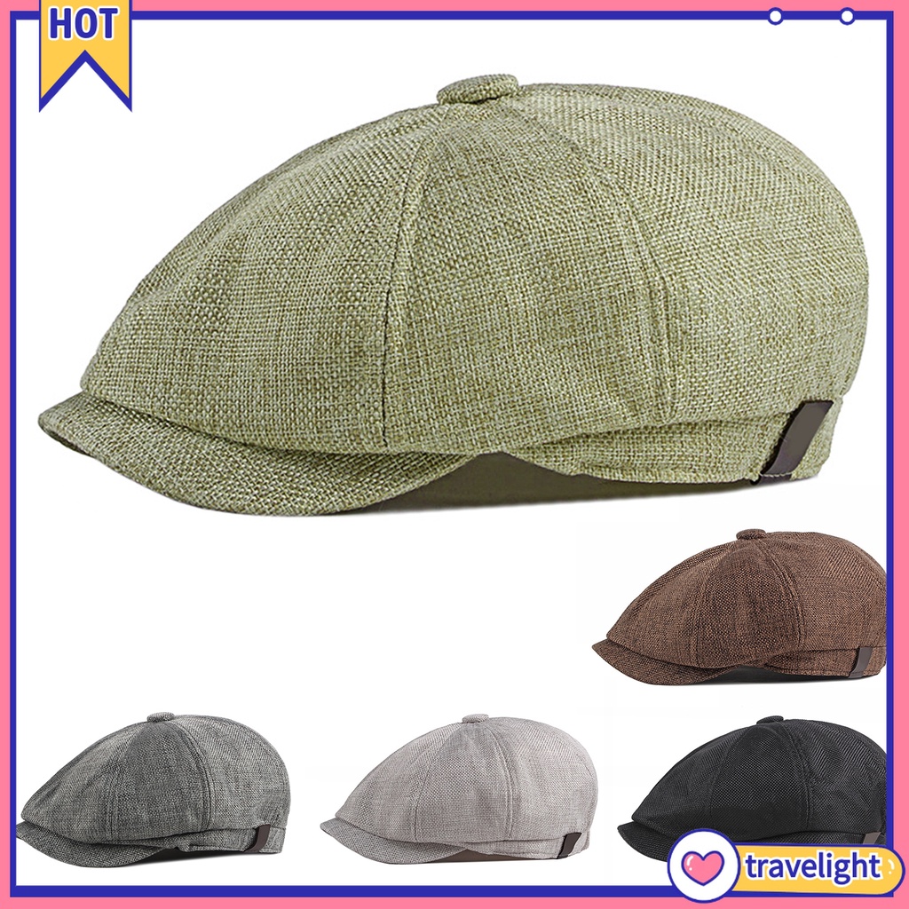 Mũ Beret Mỏng Co Giãn Nhanh Khô Phong Cách Vintage Cho Nam