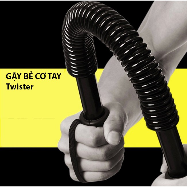 Gậy bẻ cơ tay, cơ bắp Twister SS-015 Lực 20kg (Đen)