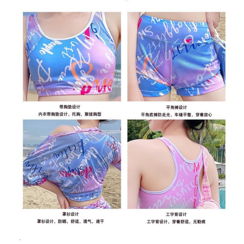[Giá Sỉ] Bộ bikini đi biển,Đồ Bơi Kín Đáo, SET 3 món giúp chị em tự tin hơn AT6 | BigBuy360 - bigbuy360.vn