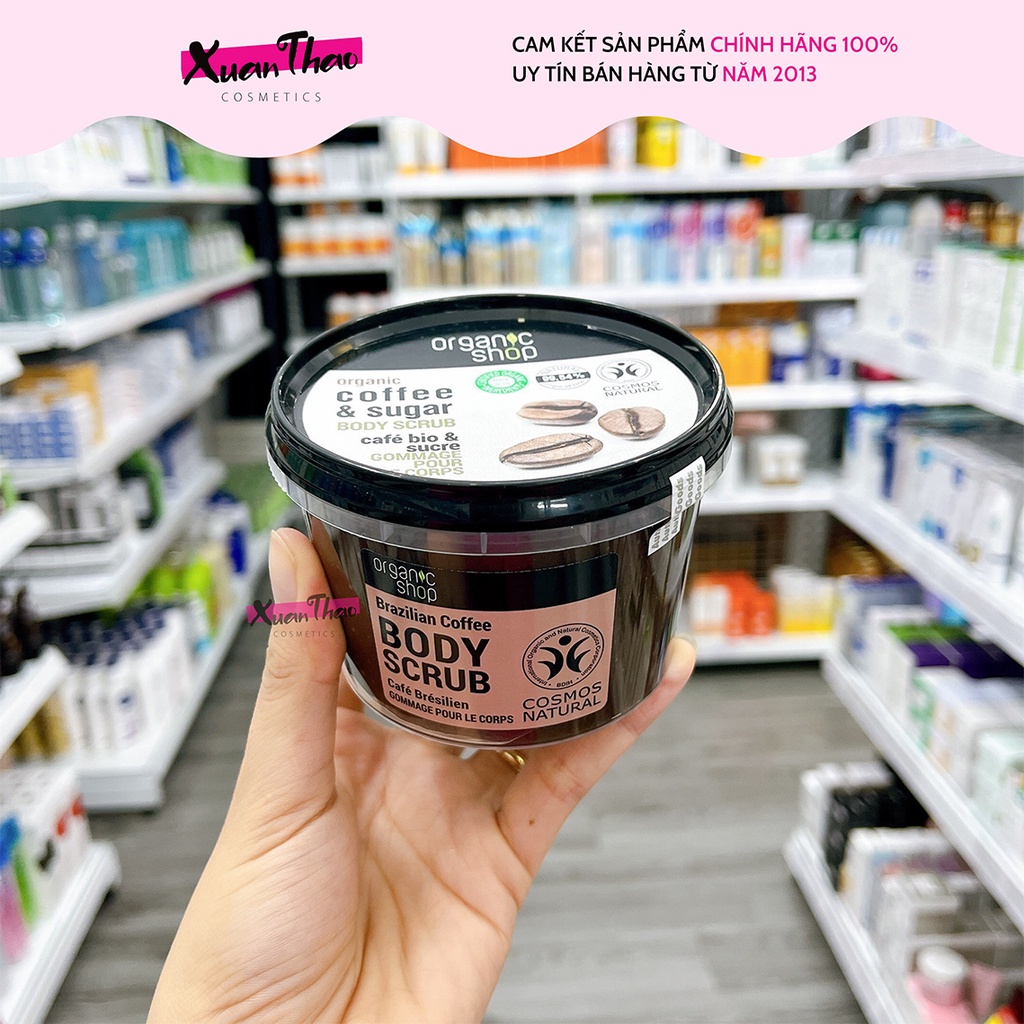 Tẩy Da Chết Body Organic Shop Coffee Sugar Body Scrub