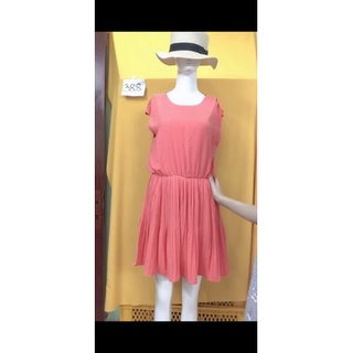 đầm suông màu hồng cam size M/L. S388