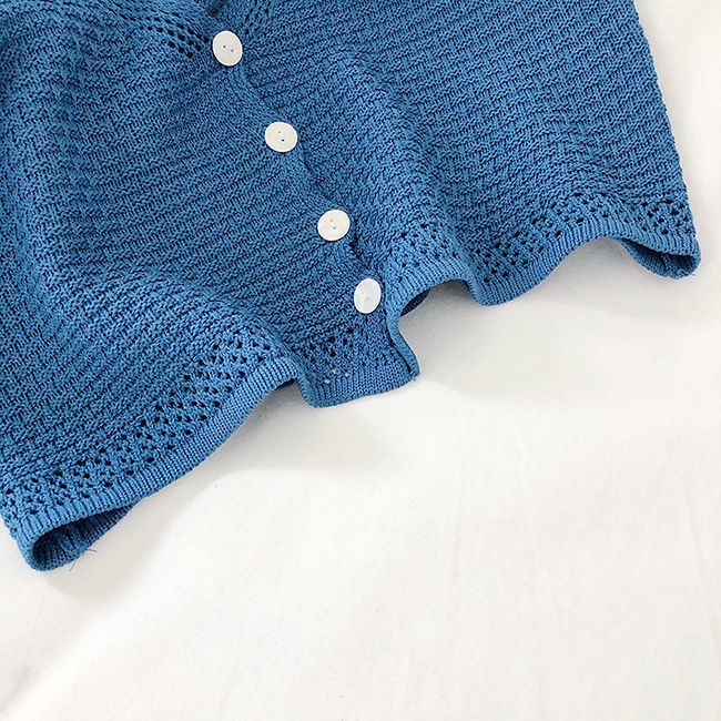 Áo Dệt Kim Sát Nách Cổ Chữ V Thời Trang Cá Tính