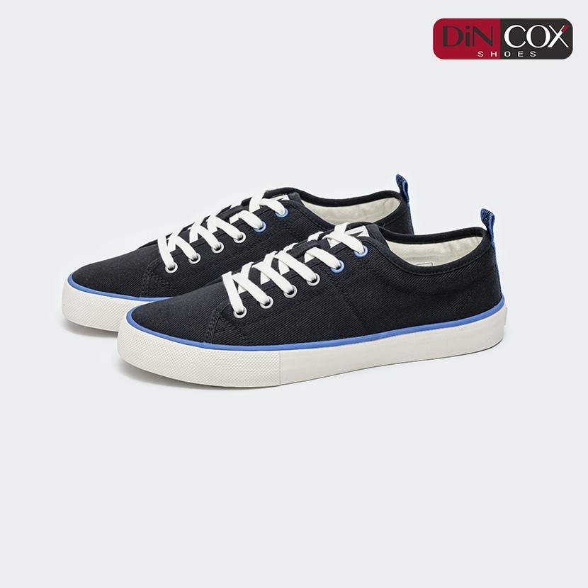 GIày Sneaker bata Vải Canvas Unisex Nam Nữ C40 Black Dincox Đơn Giản Tinh Tế