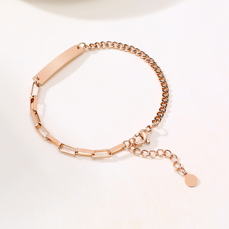 Vnox Vòng Tay Thép Không Gỉ Khắc Tên Ngày Tháng