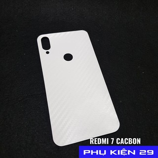 [Xiaomi Redmi 5/5 Plus/6 Pro/7/7 Pro/Mi A2 Lite] Dán lưng 3D vân Cacbon - Carbon