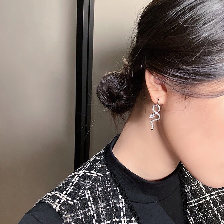 Bông Tai Hình Rắn Thời Trang Cá Tính Cao Cấp Dành Cho Nữ