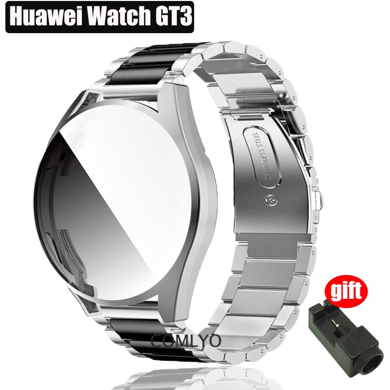 Ốp Bảo Vệ Bằng Thép Không Gỉ Dành Cho Đồng Hồ Huawei GT3 GT 3 46mm 42mm