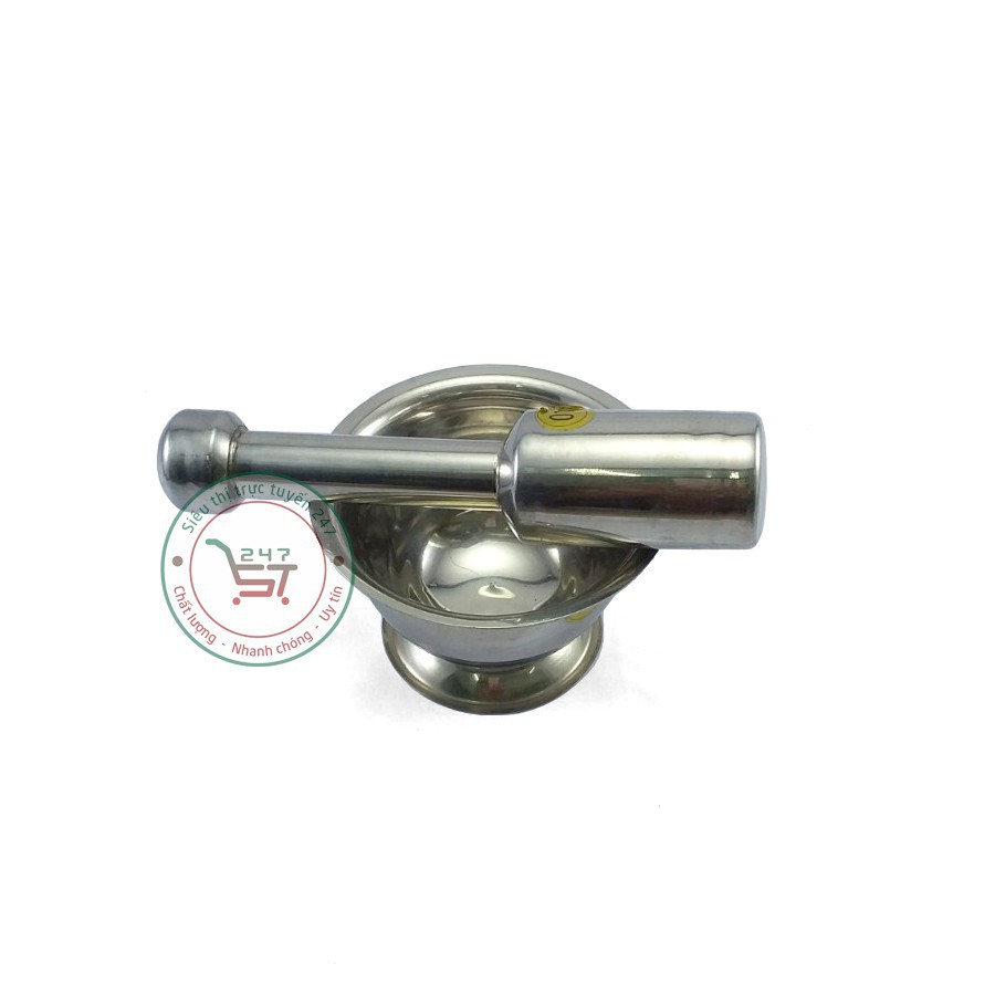 Bộ cối chày inox đâm tiêu giã tỏi đa năng số đủ size tiện lợi