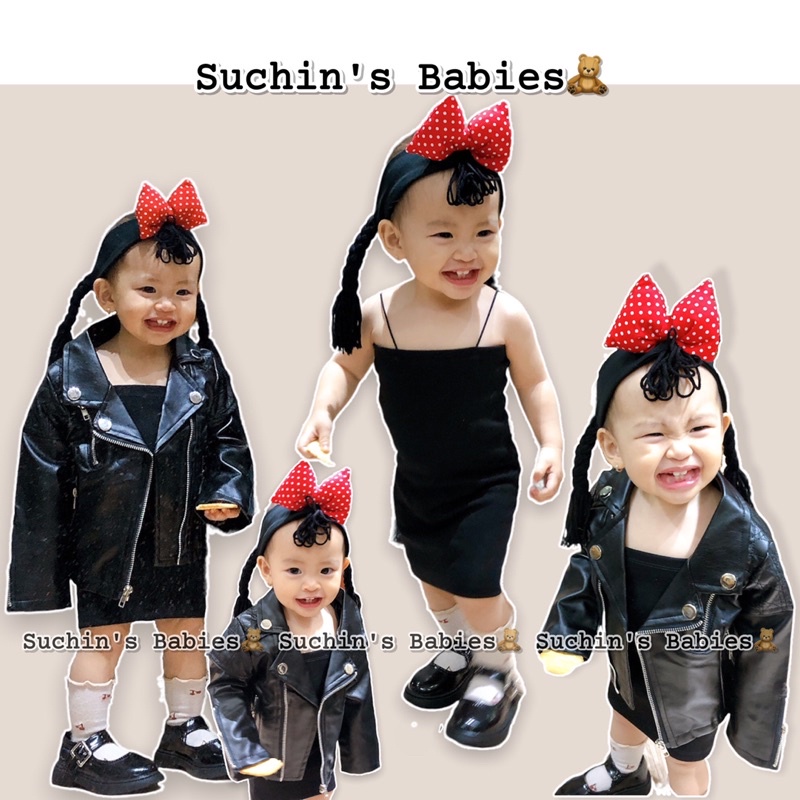 Băng đô tóc giả mềm cho bé Suchin PKID0001