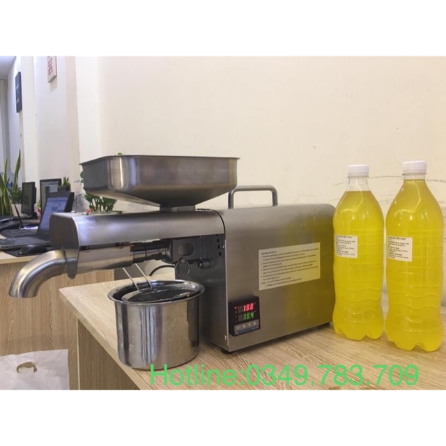 Máy ép dầu lạc(đậu phộng), mè(vừng), óc chó, bơ, hướng dương và tất cả nguyên liệu khô chứa dầu,...