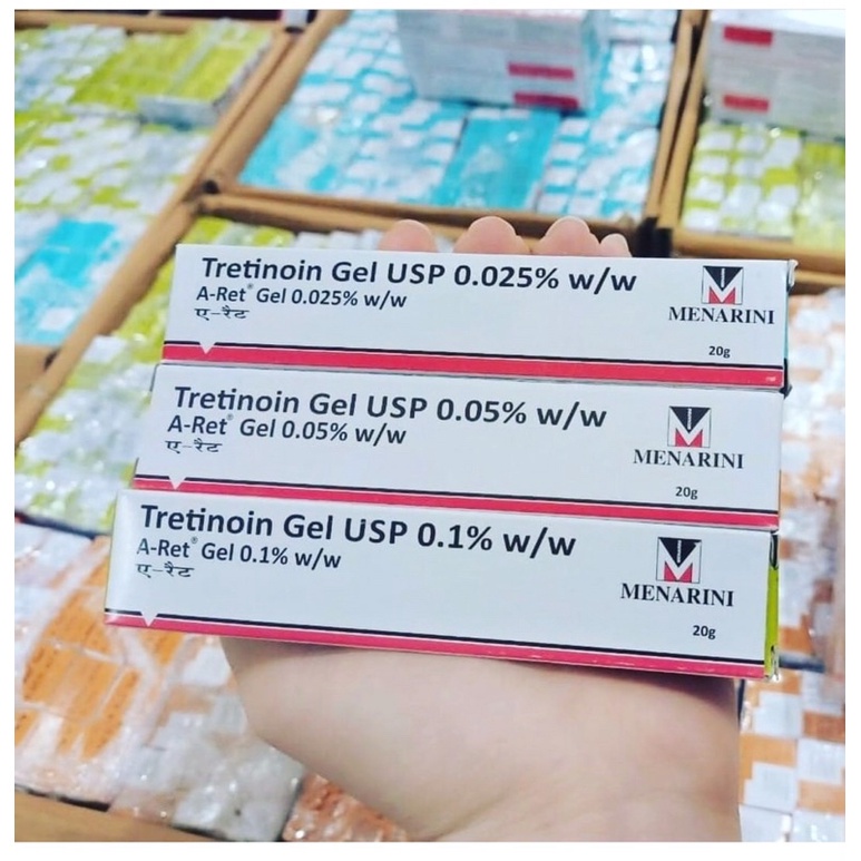 Tretinoin Aret Ấn Độ Dạng Gel 0.025 0.05 0.1 Chính Hãng Ngăn Ngừa Mụn Chống Lão Hóa Mờ Thâm Nám | Naturalyou.vn