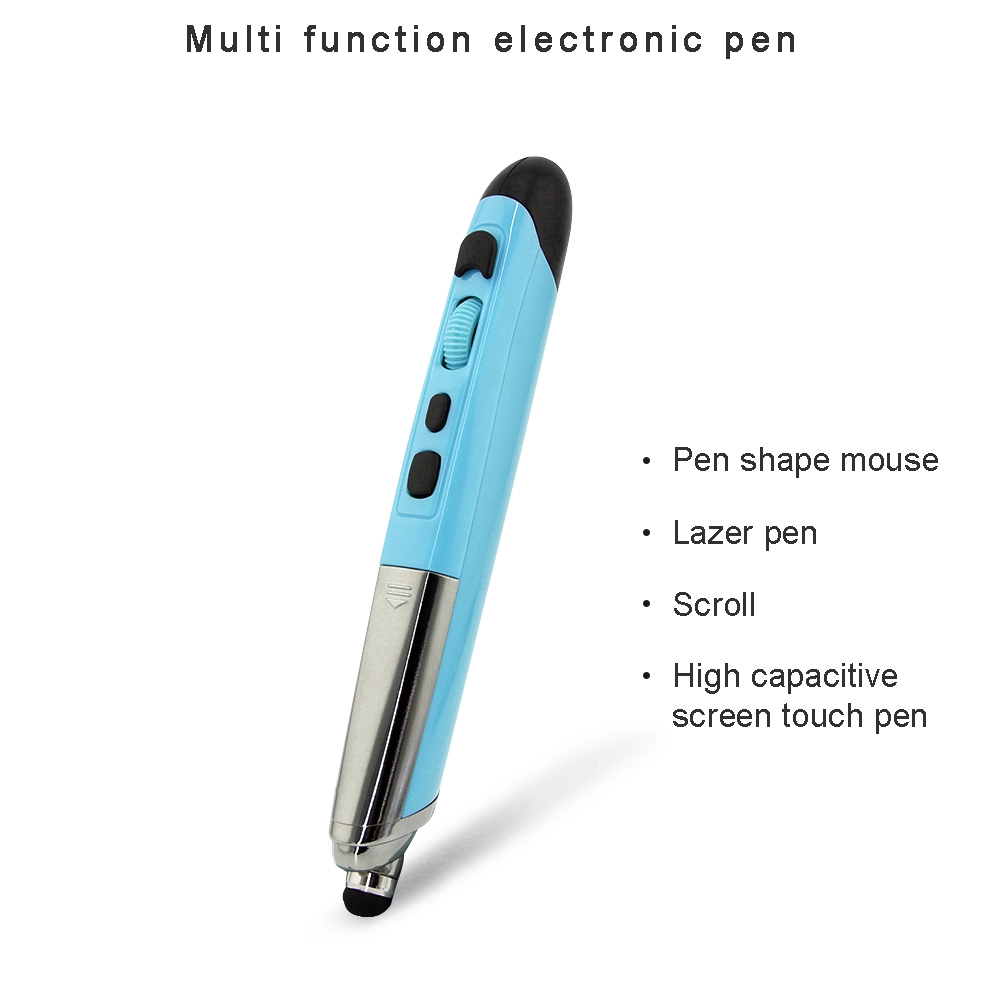 Chuột 2.4G Wireless Laser Mouse Touch Pen Mause High Capacitive Screen Pointer Electronic Air Pen Mouse For PPT