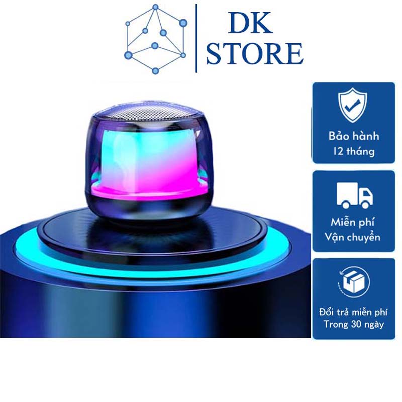 Loa Bluetooth Mini Không Dây Giá Rẻ Có Đèn LED S9 Loa Nghe Nhạc Di Động Cầm Tay Chính Hãng Pin Trâu Công Suất Lớn