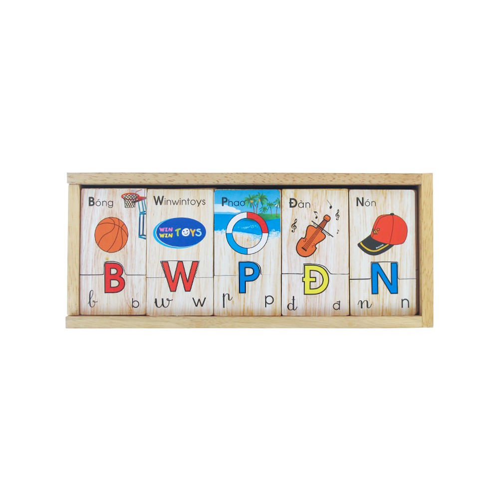 Đồ chơi gỗ Winwintoys - Bộ tìm chữ cái tiếng Anh 64312