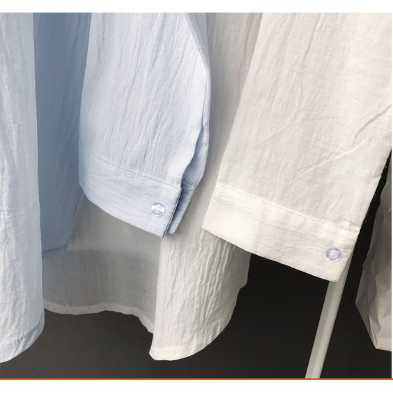 XAU354 Áo sơ mi cotton dáng suông phong cách Nhật bản | BigBuy360 - bigbuy360.vn