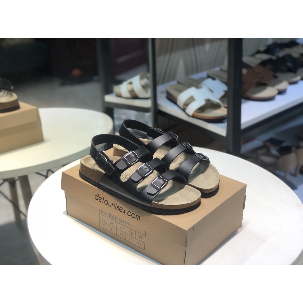 Giày Sandal Đế Trấu 3 Khóa Siêu Chắc Chắn Cute SATA31D - Chống Nước