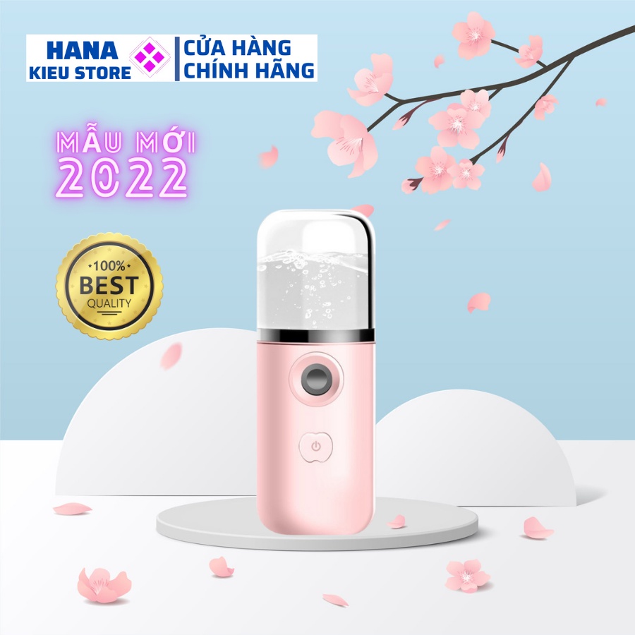 Máy phun sương xông hơi nano mini cầm tay cấp ẩm siêu tiện dụng Hana Kieu