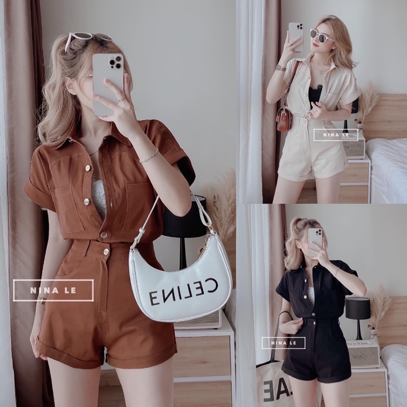 Set Bộ Kaki Khuy Đồng 3 Màu Cá Tính Có Ảnh Thật Kèm Video
