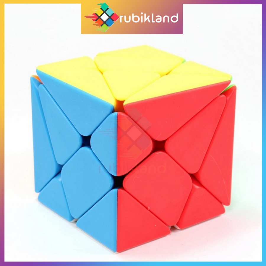 Rubik MoYu Axis Cube Stickerless MeiLong Rubic Stickerless Biến Thể Không Viền Đồ Chơi Trí Tuệ