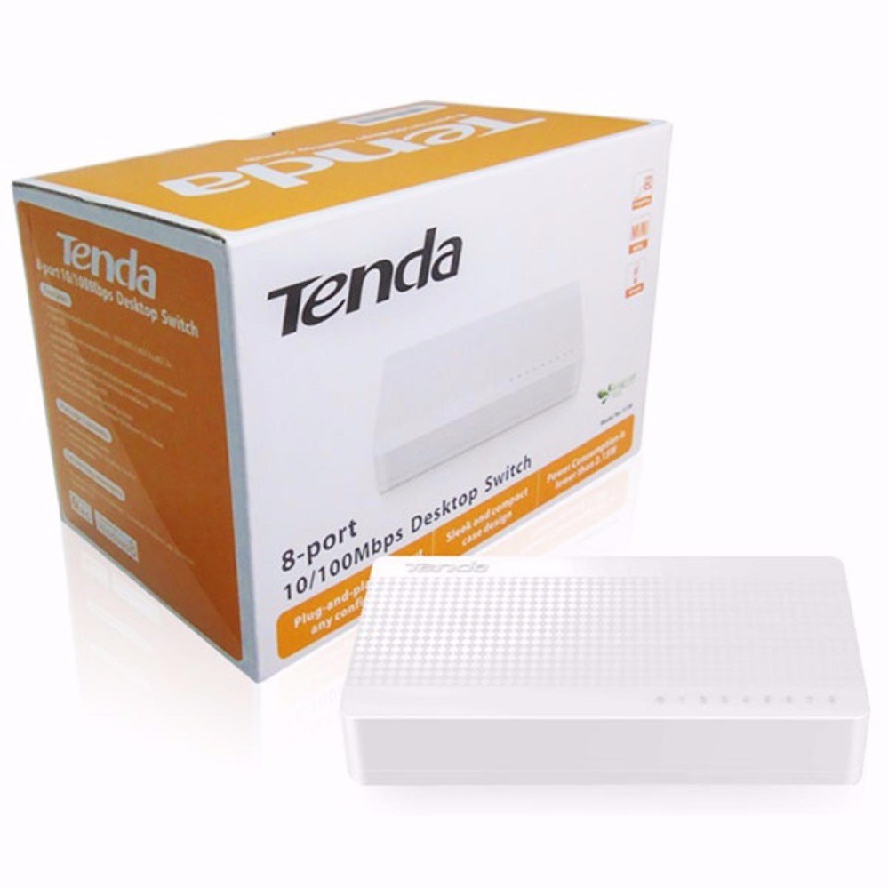 Bộ chia mạng 8 cổng Tenda S108 tốc độ 100Mbps - Switch 8 port