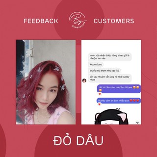 Thuốc nhuộm tóc Đỏ dâu Buddyhairs