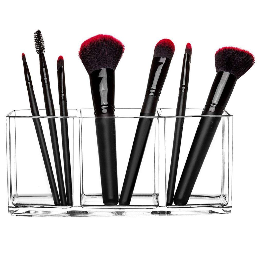 Giá Đỡ Cọ Trang Điểm Bằng Acrylic Tiện Dụng Cho Phòng Tắm