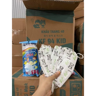 Túi 10 chiếc khẩu trang 4D mask KF94 trẻ em (1-9 tuổi)
