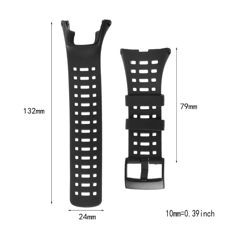 CRE  Rubber Watch Replacement Band Strap For Suunto Ambit 3 Peak / Ambit 2