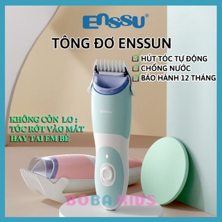 Tông đơ cắt tóc cho bé ENSSUN tự động HÚT TÓC không để rới xuống tránh rơi vào mắt và tai trẻ nhỏ