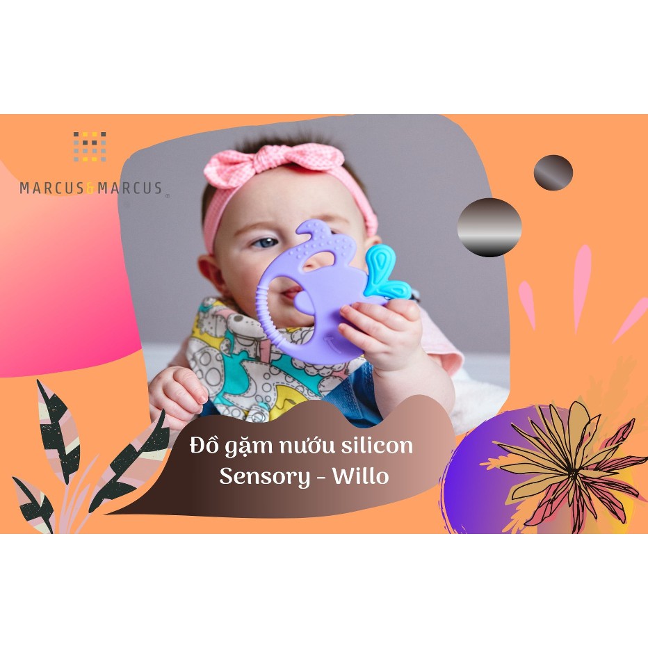 [Mã BMBAU50 giảm 7% đơn 99K] Đồ gặm nướu silicon cho bé Sensory Marcus &amp; Marcus, từ 6 tháng - Willo