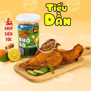 Khô bò miếng hũ lớn 250g Tiểu Dần đồ ăn vặt vừa ngon vừa rẻ