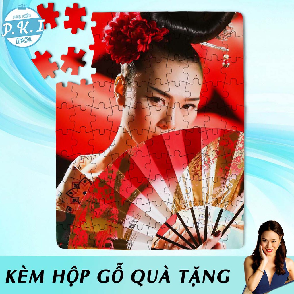 Xếp Hình Puzzle In Hình Ca Sỹ Mỹ Tâm - Quà Tặng Cpop Họa My Tóc Nâu
