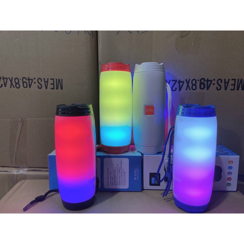 Loa bluetooth mini đèn leb giá rẻ Cl157 công suất lớn có bass âm thanh hay Bảo hành đổi mới 6 tháng